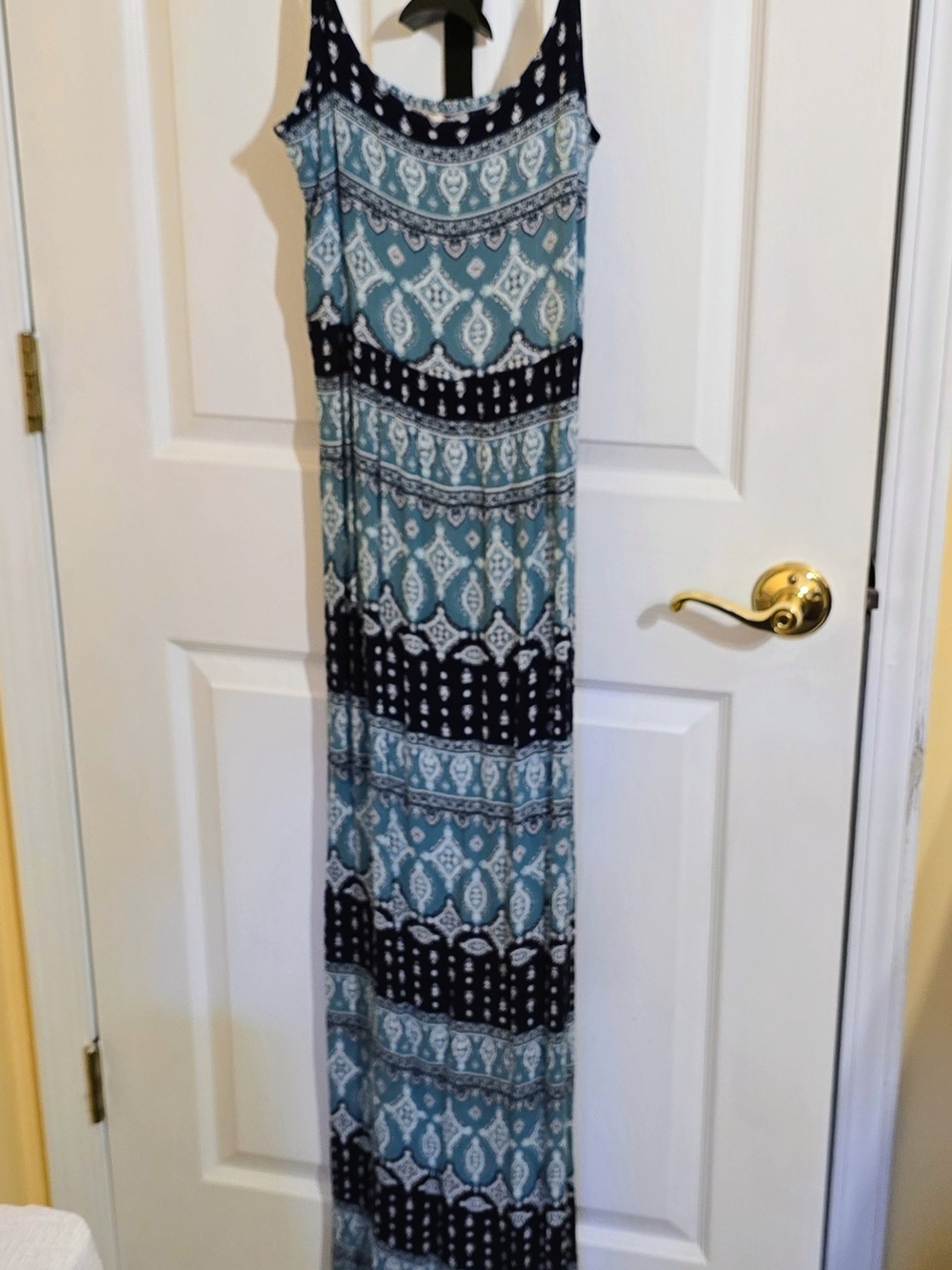 Pink Republic Teal and Black Paisley Print Dress